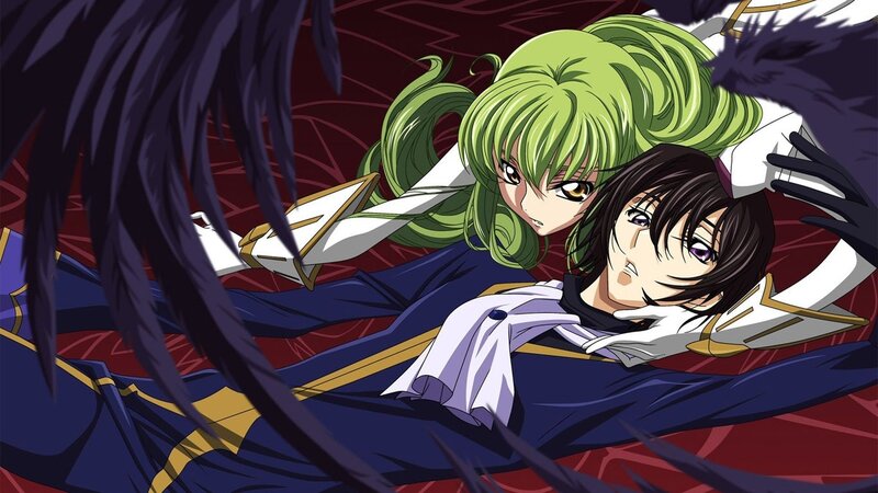 anime characters in dramatic scene