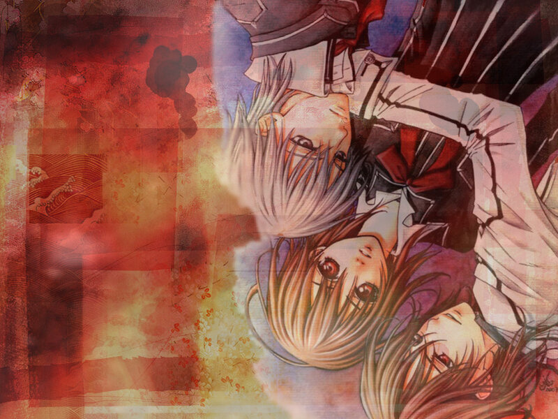 Anime characters in dramatic scene