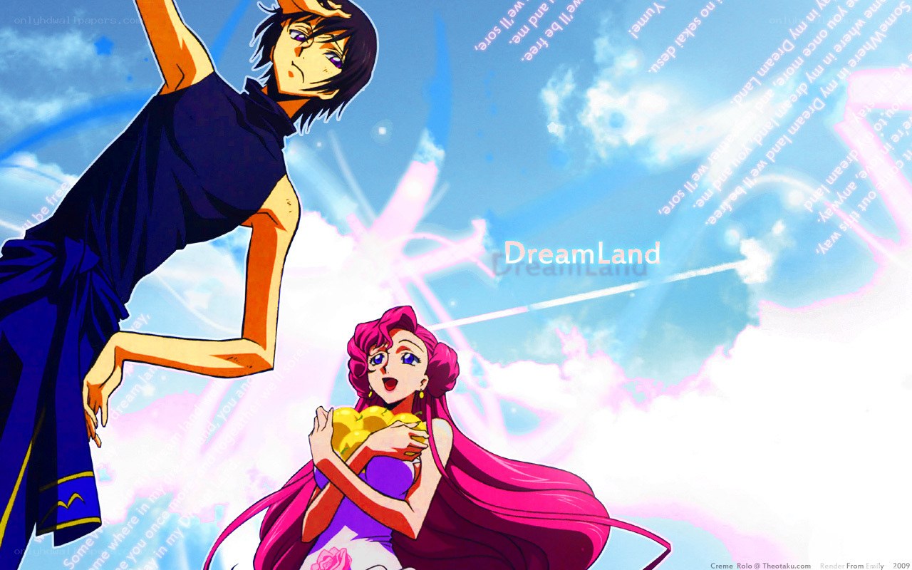 Anime characters in dreamland