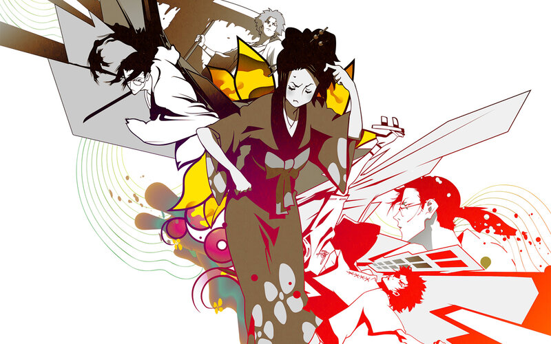 anime characters in dynamic action