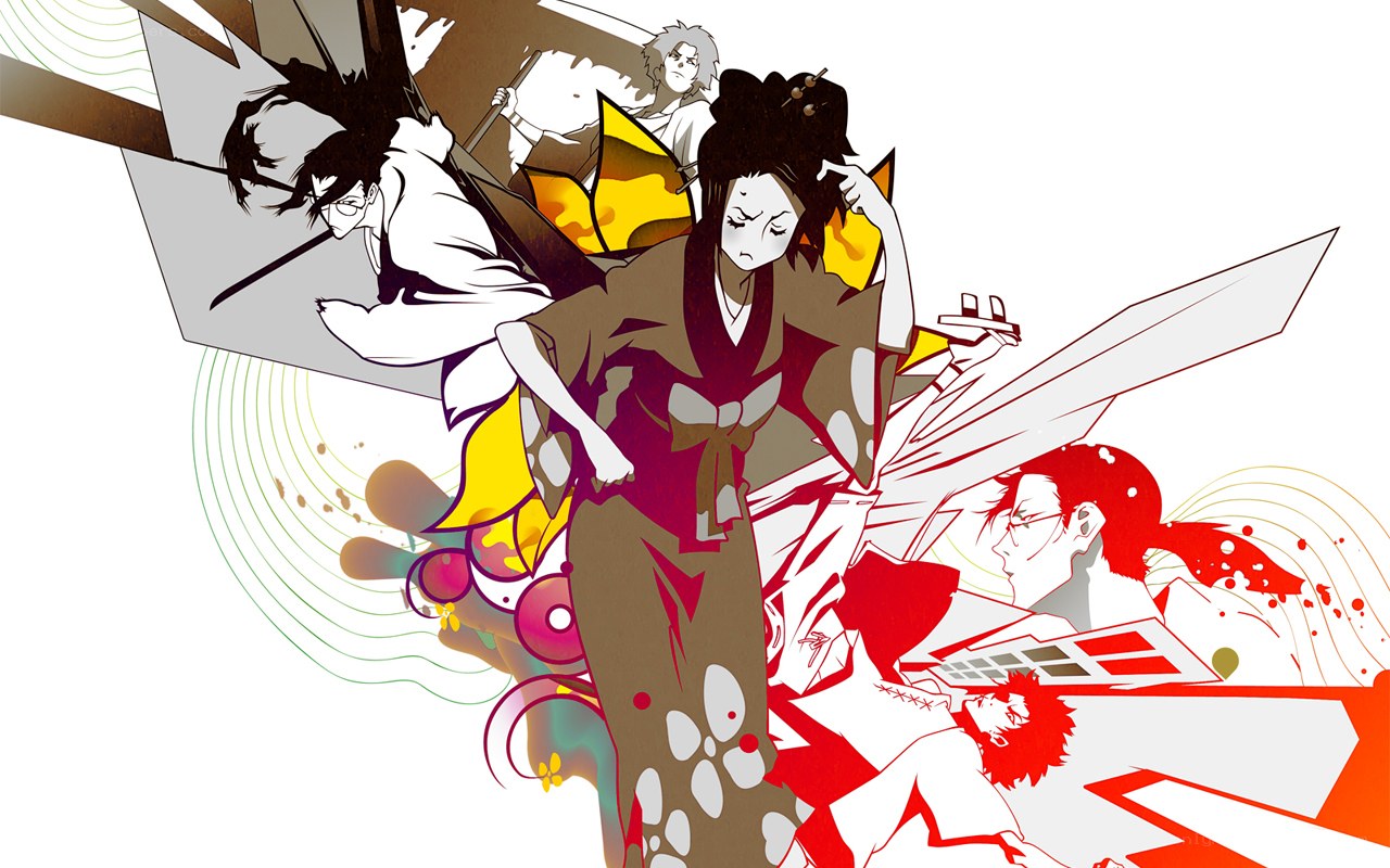 anime characters in dynamic action