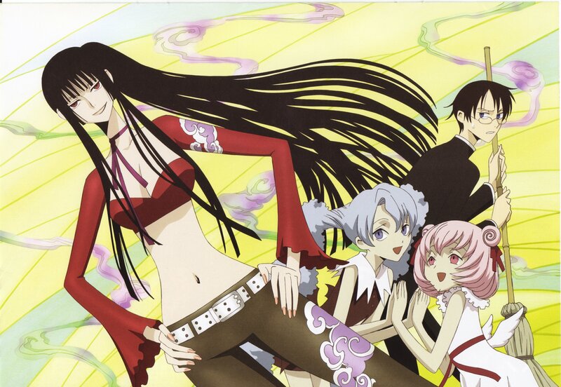 Anime characters in dynamic pose