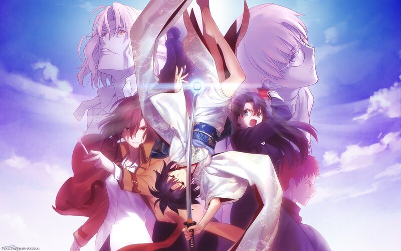 Anime characters in dynamic pose
