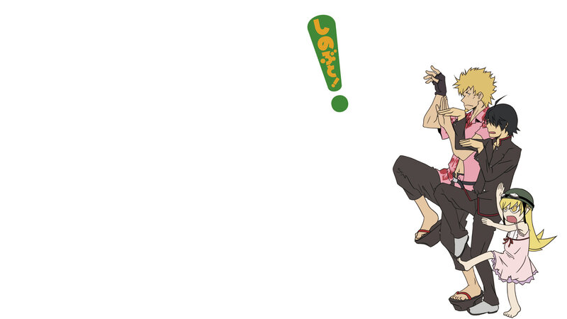 anime characters in dynamic pose