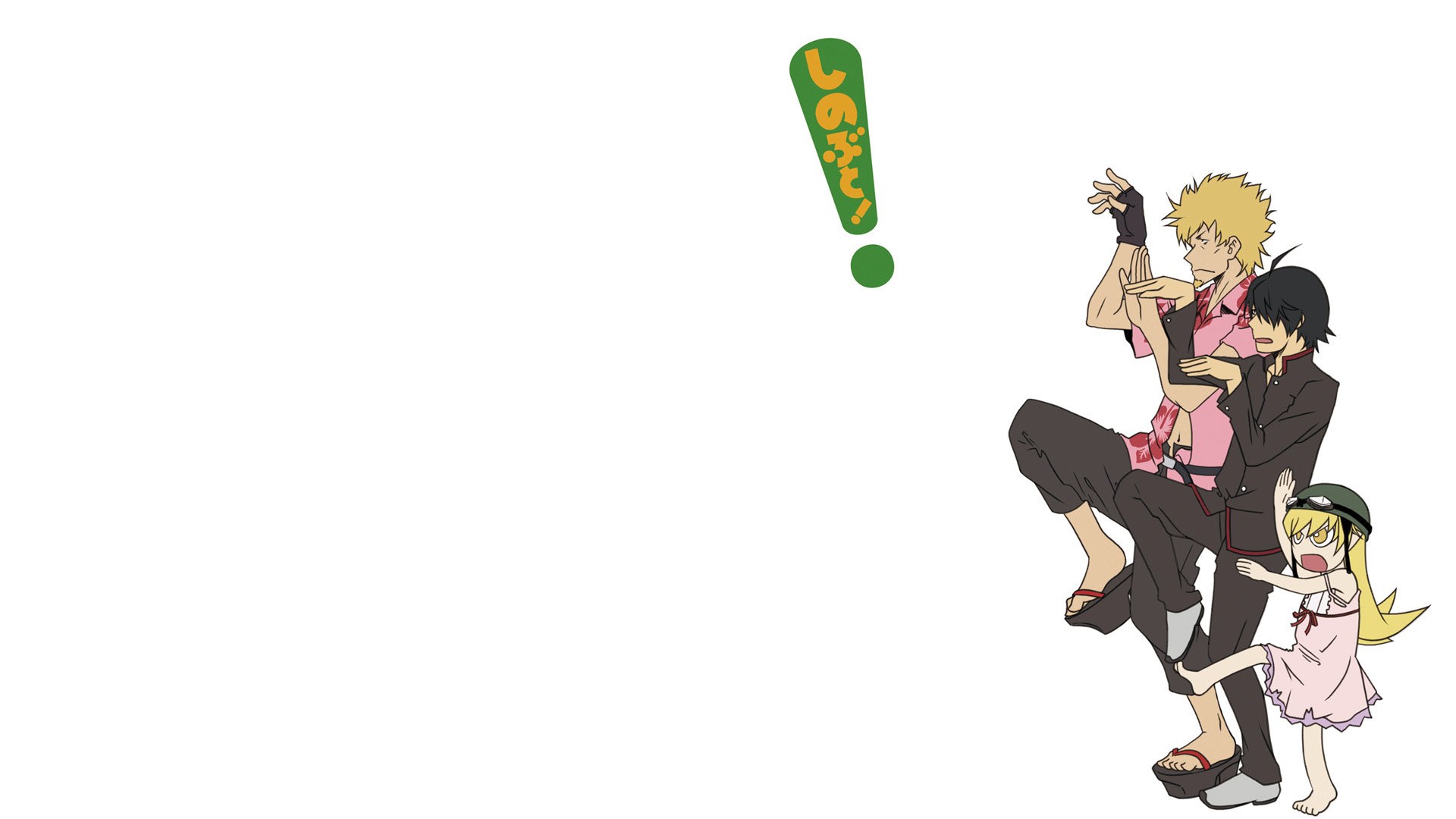 anime characters in dynamic pose