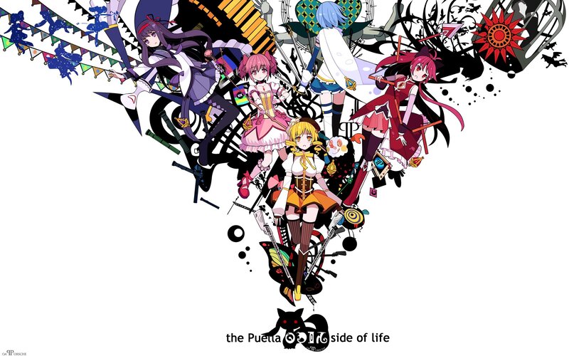 Anime Characters in Dynamic Pose — Black, Chaotic