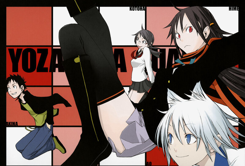Anime Characters in Dynamic Poses — Black, Manga