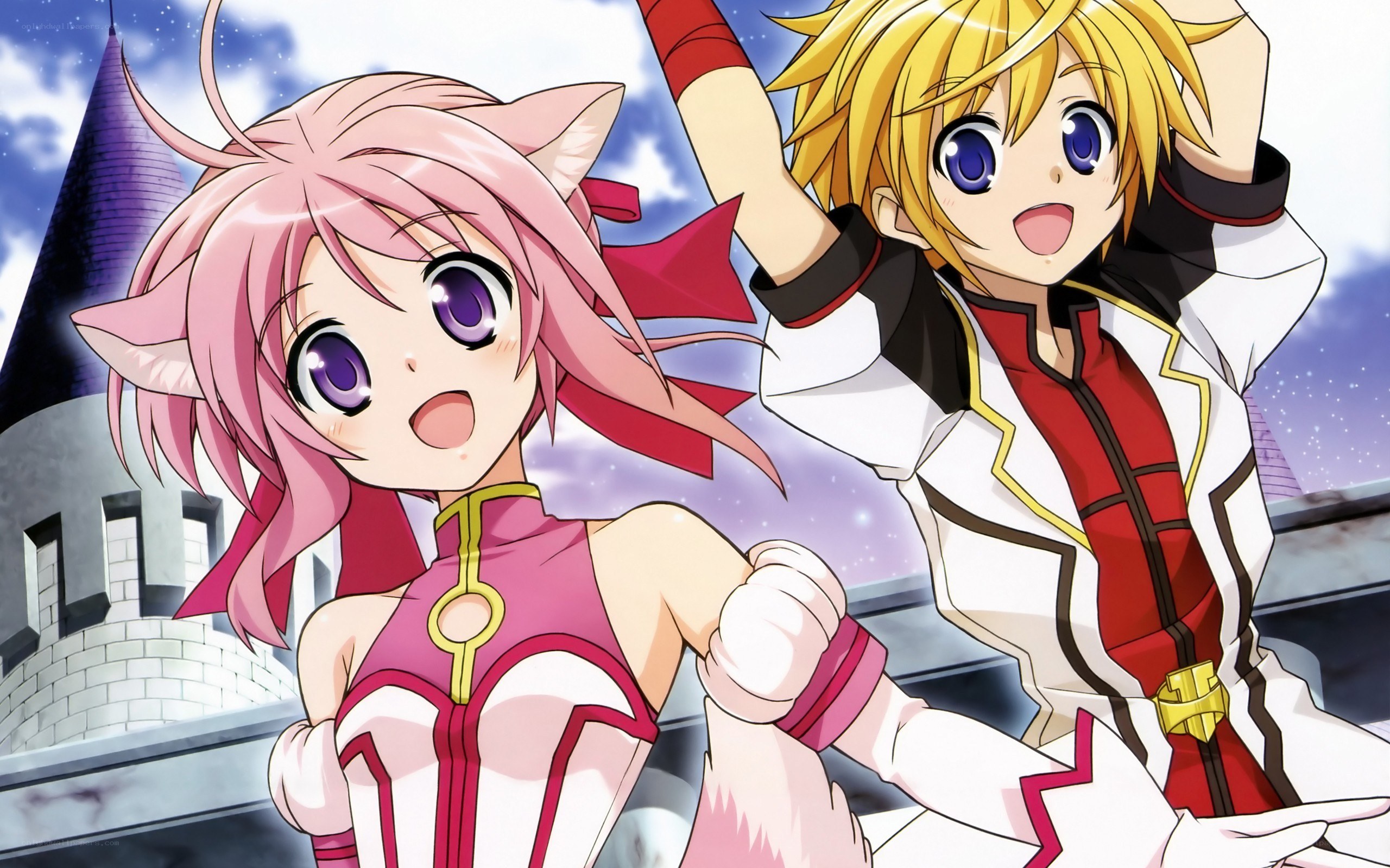 anime characters in fantasy setting