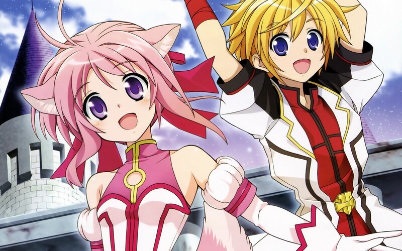 anime characters in fantasy setting