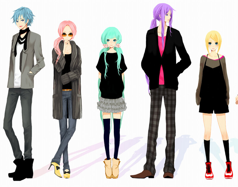 anime characters in fashion