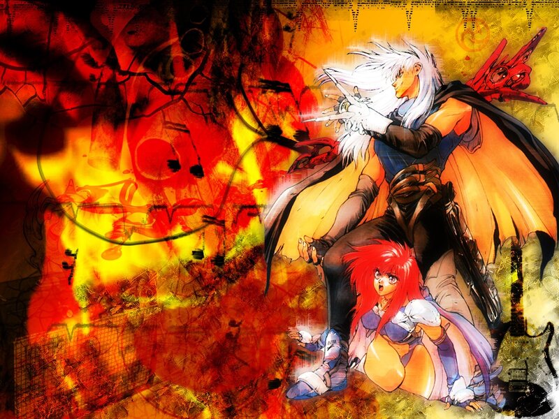 Anime characters in fiery battle