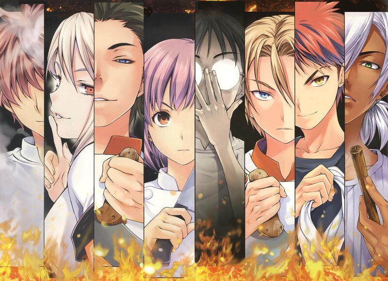 Anime Characters in Flames — Orange, Dramatic
