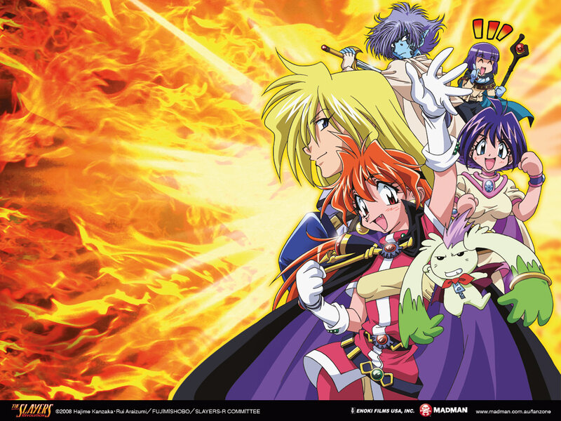 Anime Characters in Flames — Yellow