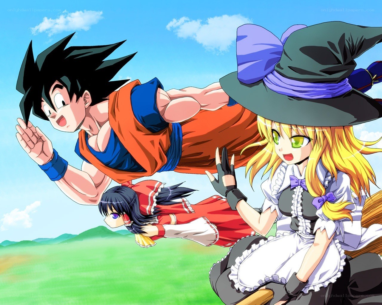 anime characters in flight