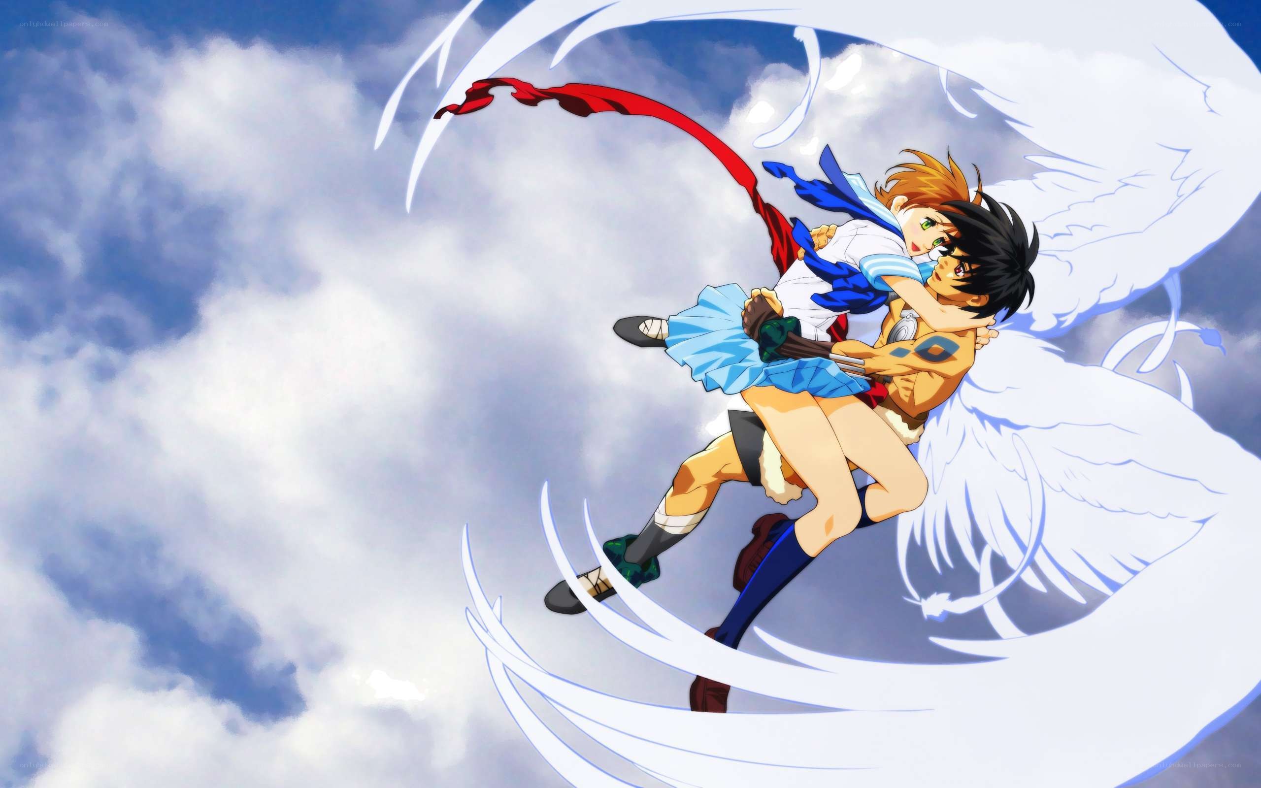anime characters in flight