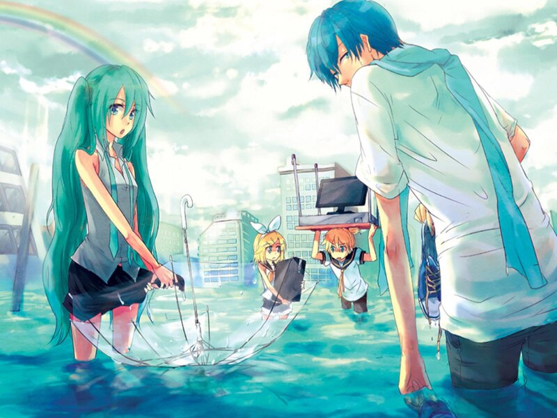 Anime Characters in Flood