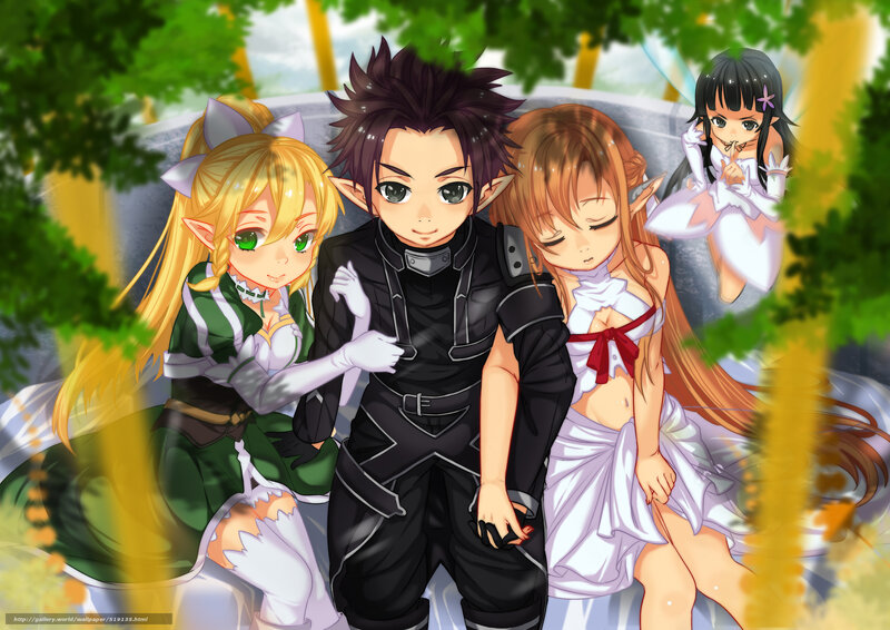 Anime Characters in Forest — Green, Peaceful, Afternoon