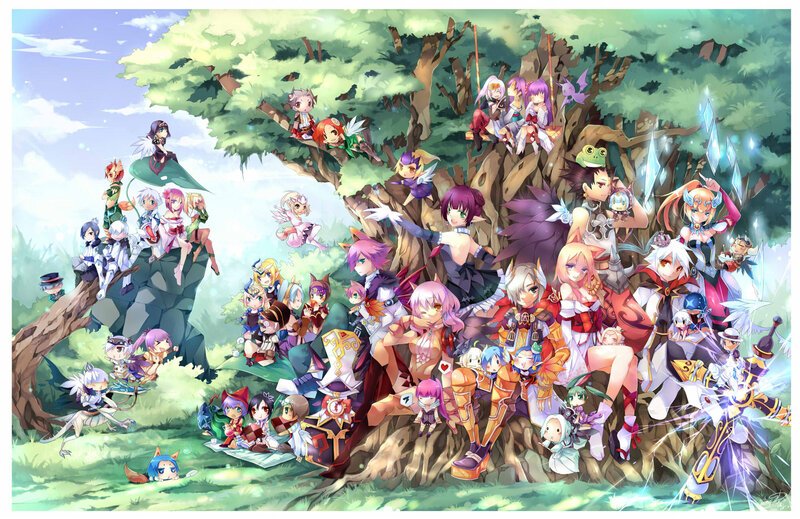 Anime Characters in Forest — Green, Peaceful