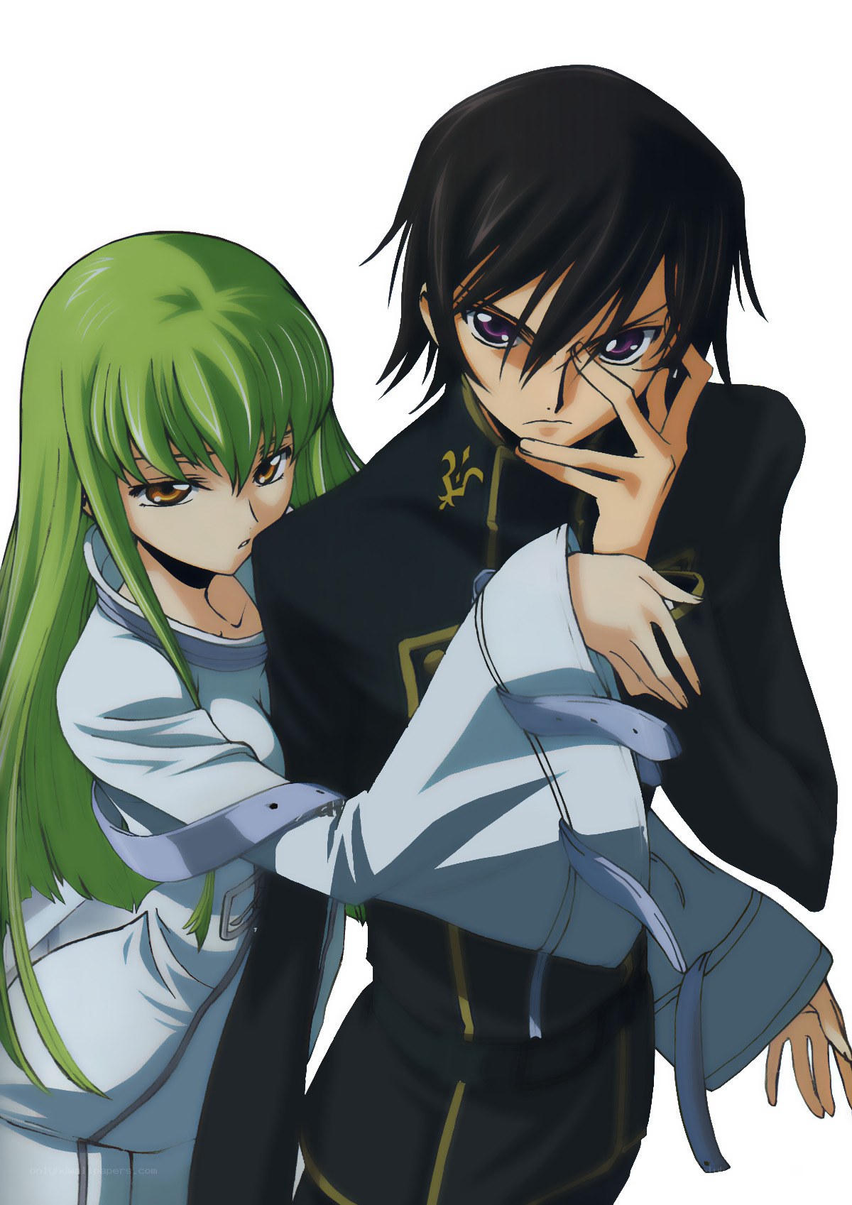 anime characters in formal attire
