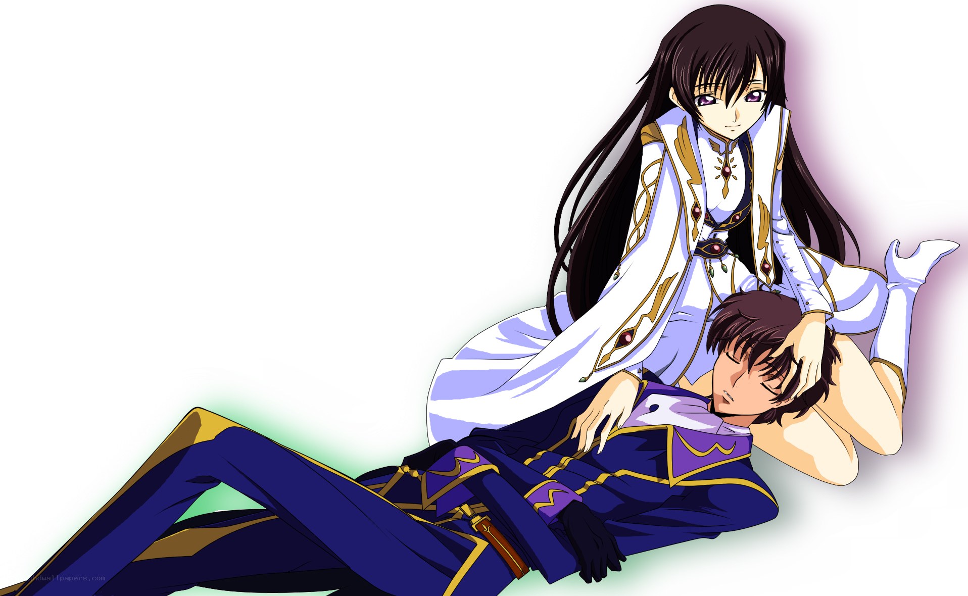 Anime characters in formal attire