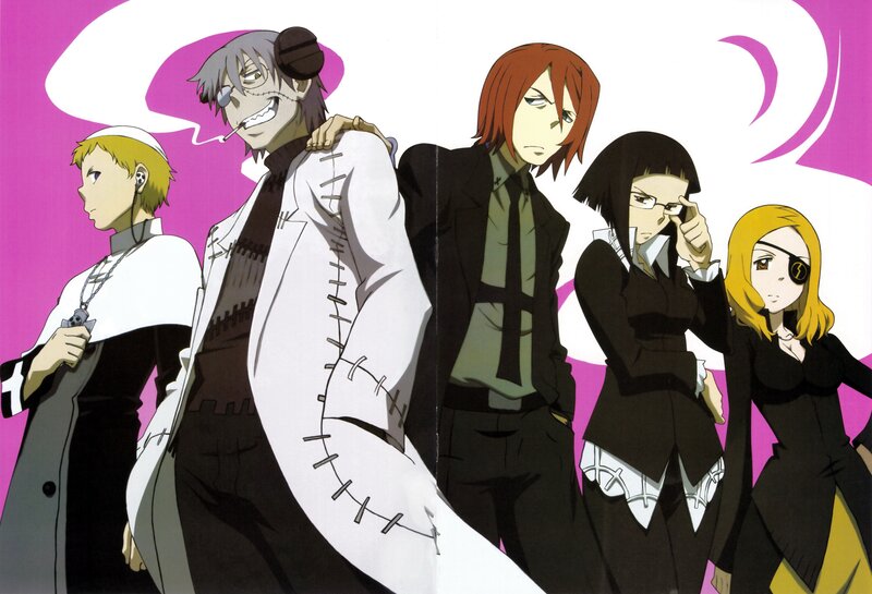 anime characters in formal wear
