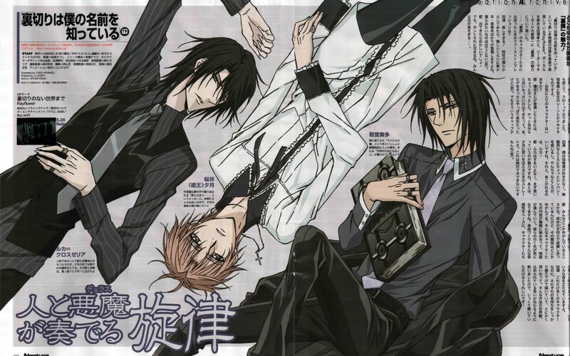 anime characters in formal wear