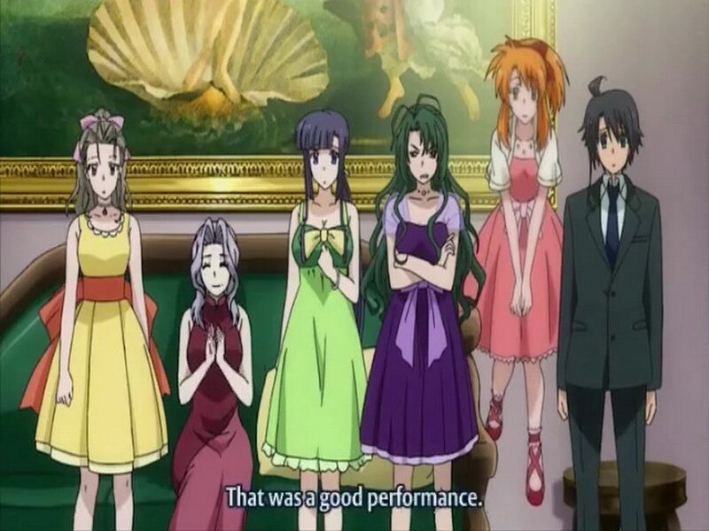 anime characters in formal wear