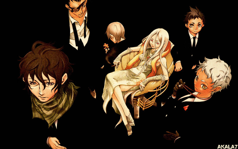 Anime Characters in Formal Wear — Black, Dramatic