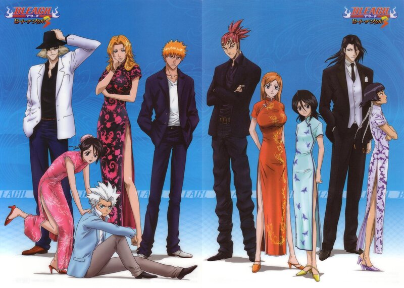 Anime Characters in Formal Wear — Blue