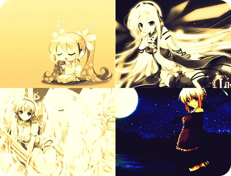 Anime Characters in Four Panels