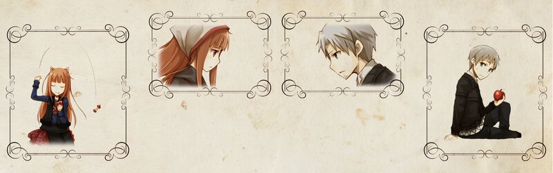 Anime Characters in Frames — Brown, Melancholic