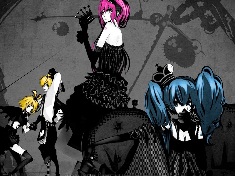 anime characters in gothic fashion