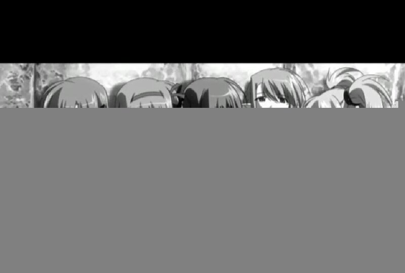 anime characters in grayscale