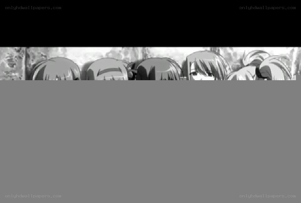 anime characters in grayscale