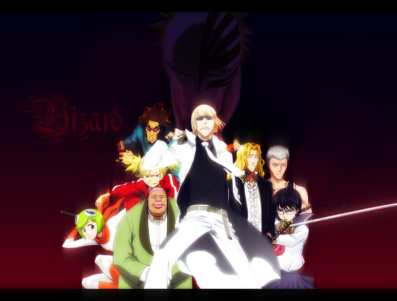 Anime Characters in Group — Black, Dramatic, Night, Sword