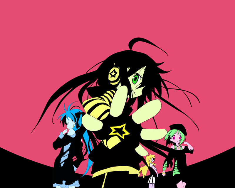 Anime Characters in Group — Pink