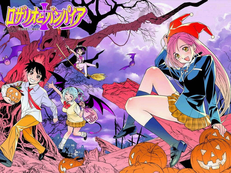 Anime Characters in Halloween Costumes — Purple