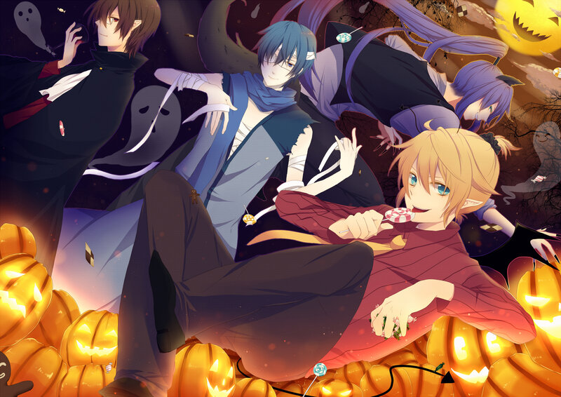Anime Characters in Halloween