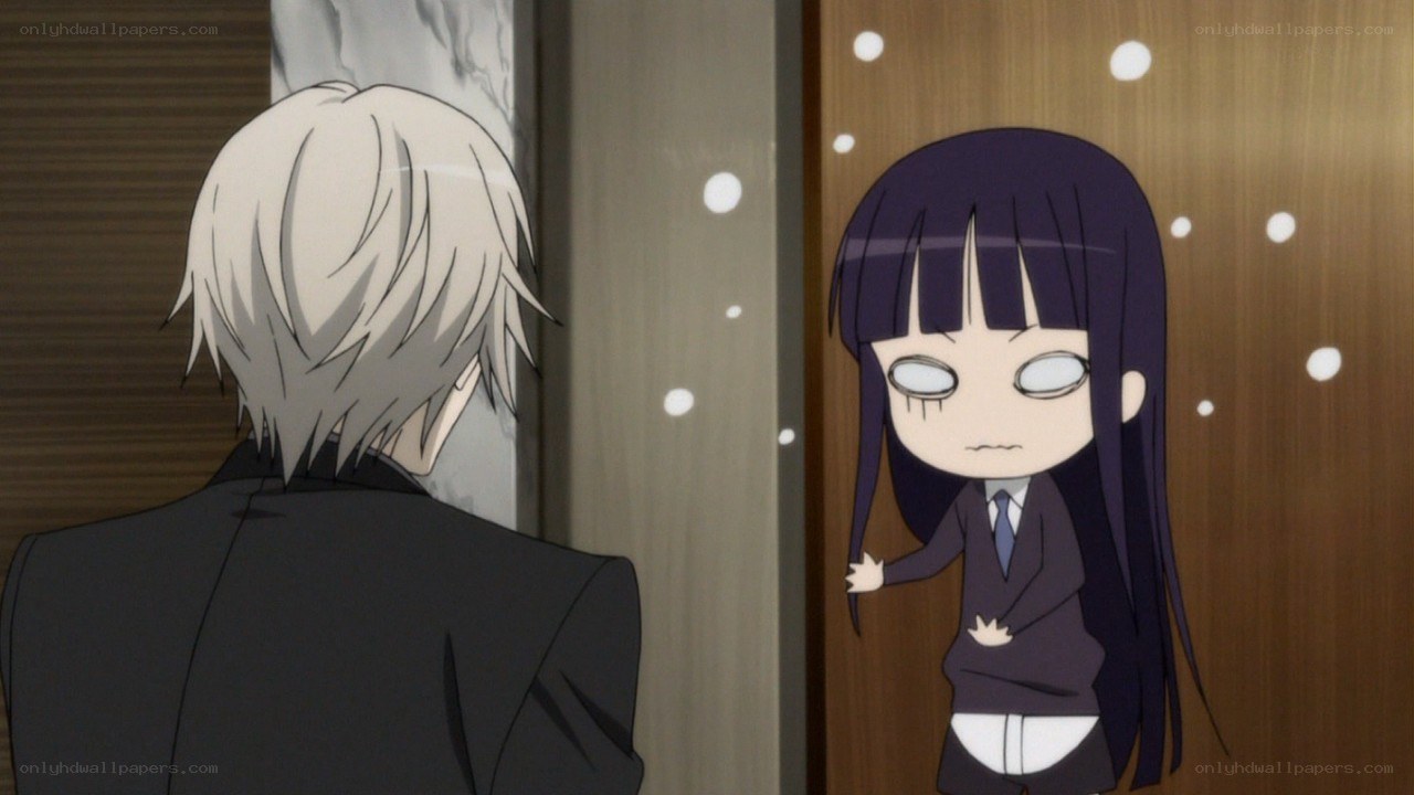 anime characters in hallway
