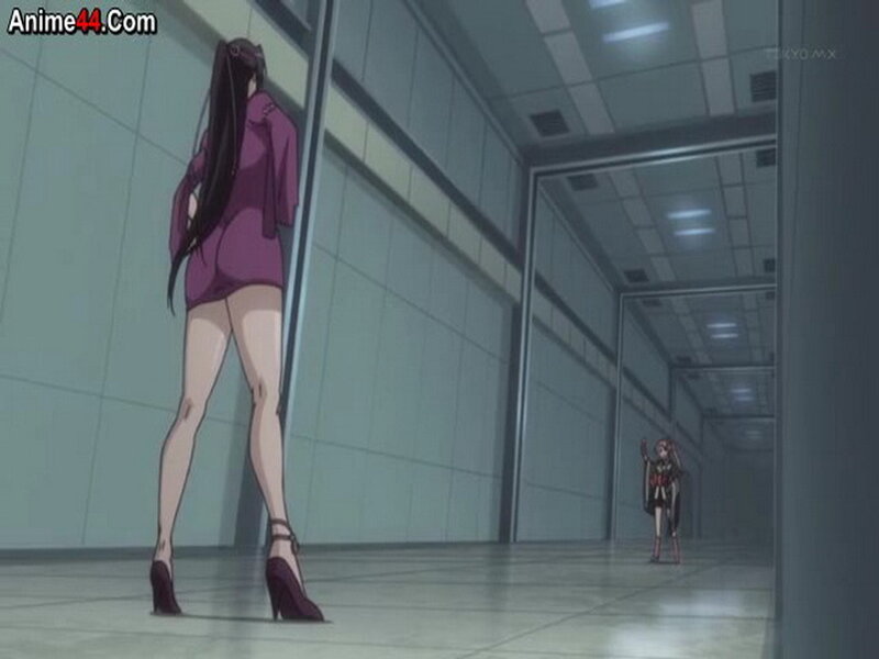 anime characters in hallway