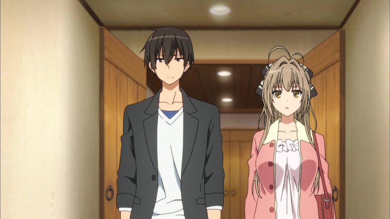 Anime Characters in Hallway — Brown