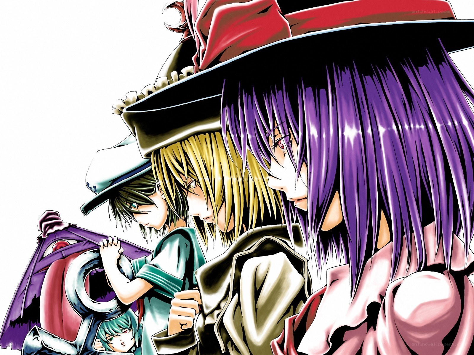 anime characters in hats