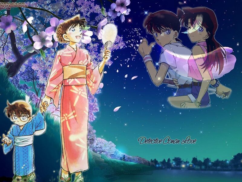 Anime Characters in Kimono — Purple