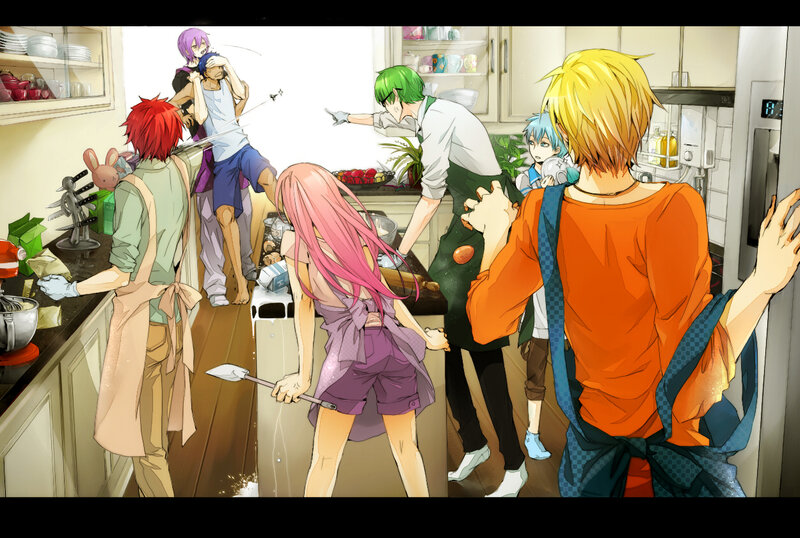 Anime Characters in Kitchen — Orange