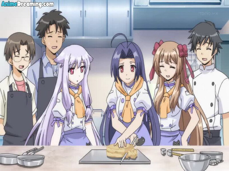 Anime Characters in Kitchen — Purple