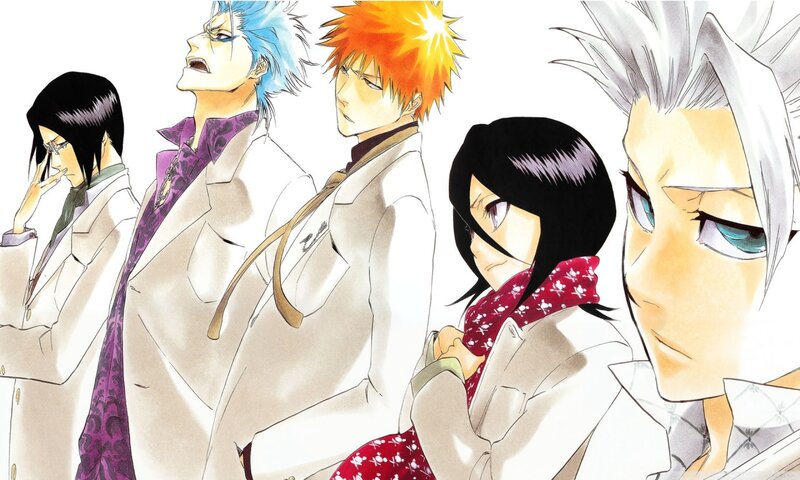 Anime Characters in Lab Coats — White, Dramatic