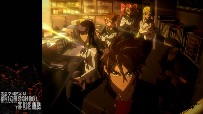 Anime Characters in Library — Brown