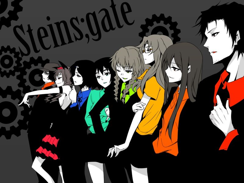 Anime Characters in Line — Black