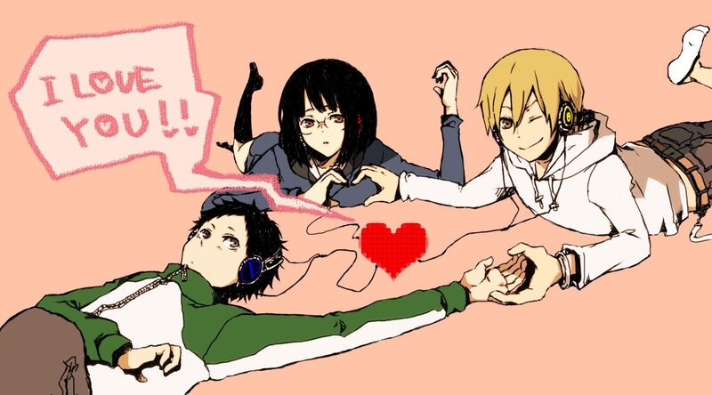 anime characters in love