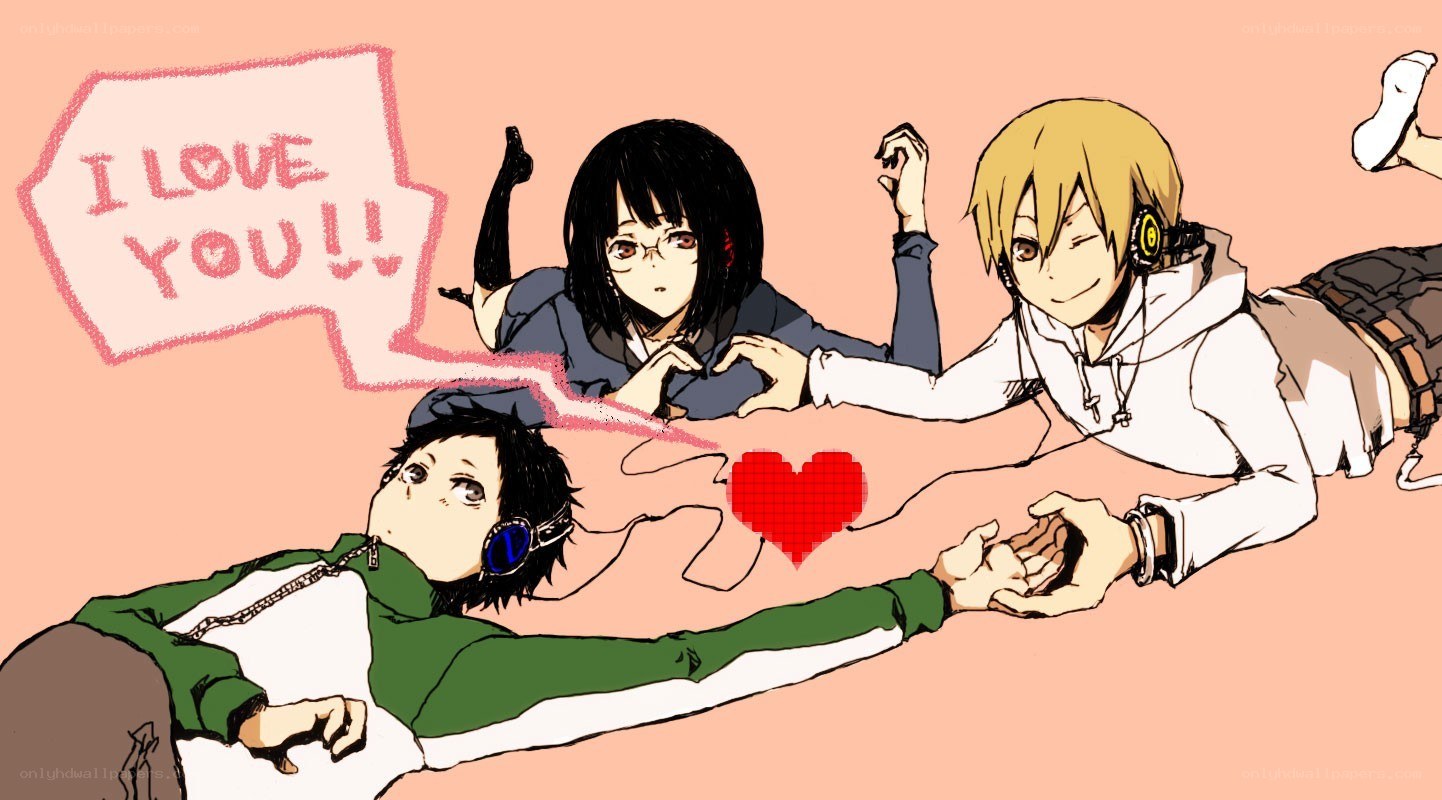 anime characters in love